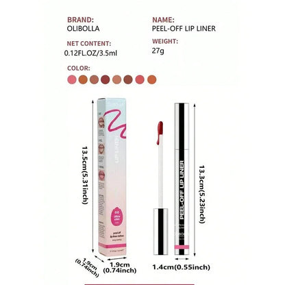 Waterproof Lip Liner Peel Off Tattoo Lipgloss Waterproof Long Lasting Matte Lip Contour Tear-off Lips Stain Cosmetics