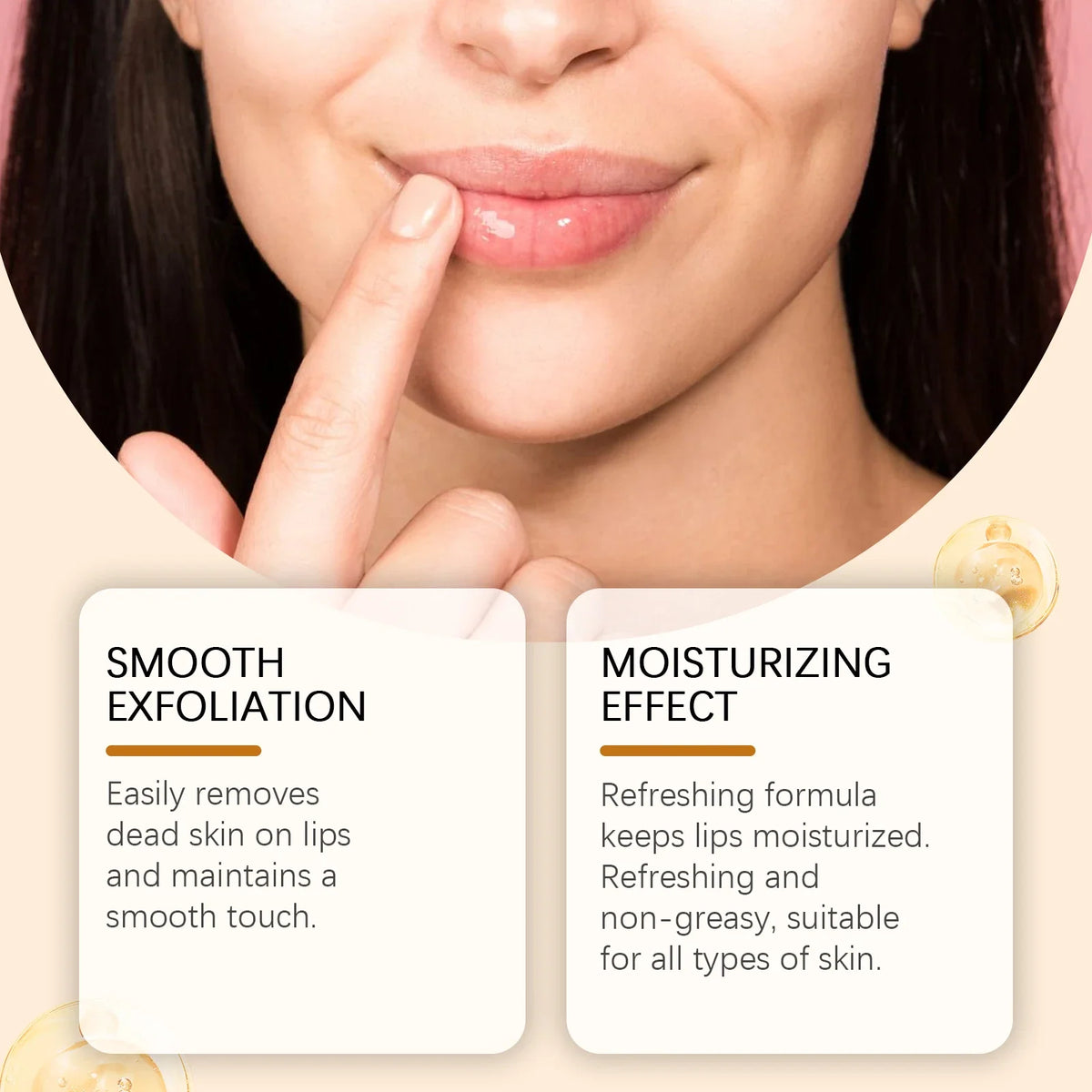 Blushimmer Ouhoe 50g turmeric lip scrub with exfoliating and moisturizing ingredients to remove dead skin and improve dry lips.
