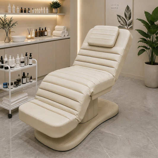 Electric Beauty Bed, PU Leather, Easy to Clean, Ergonomic, Suitable for Beauty Salons, SPA Massage Beds