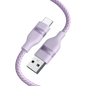 Anker upcycled braided USB-A to USB-C cable in 3 ft or 6 ft length, shown coiled with durable braided design.