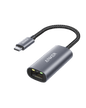 Anker PowerExpand USB-C to Gigabit Ethernet Adapter showing a compact black device with USB-C and Ethernet ports.