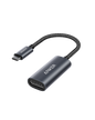 Anker PowerExpand USB-C to DisplayPort adapter showing a compact black connector for connecting USB-C devices to DisplayPort monitors