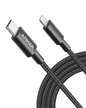 Anker 331 USB-C to Lightning charging cable showing the black cable with USB-C and Lightning connectors.
