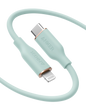 Anker 641 USB-C to Lightning charging cable with silicone coating, designed for fast and reliable device charging.