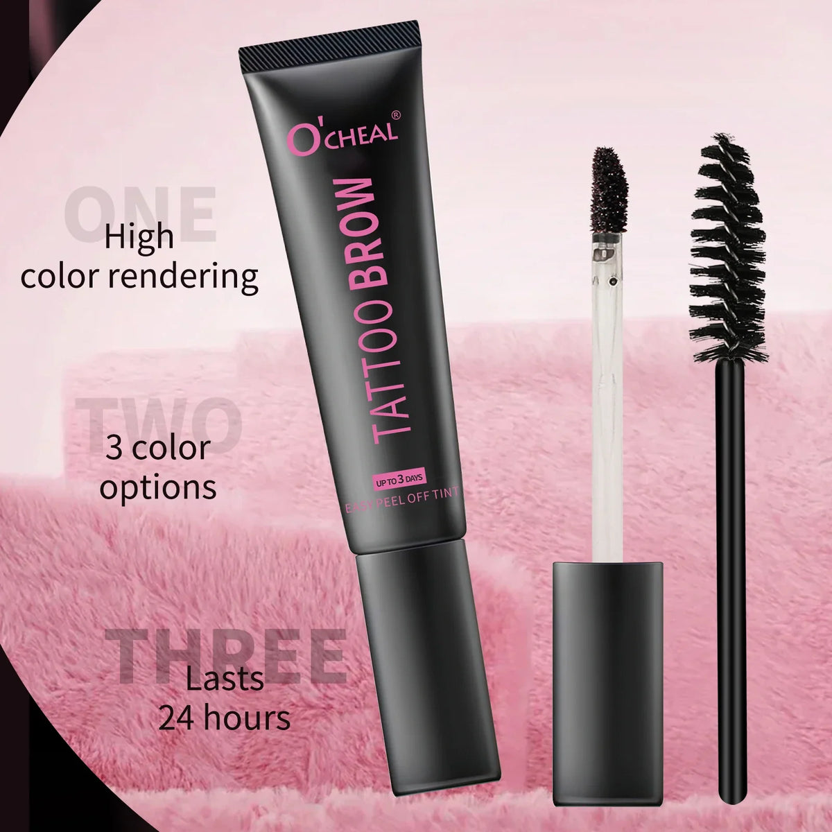Blushimmer Ocheal eyebrow dye tint gel kit with waterproof, long-lasting eyebrow cream and eyelash tint in a sleek container.