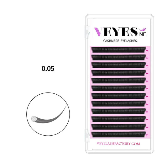 VEYESINC faux mink eyelash extensions in 8-20mm, soft natural classic false eyelashes for professional use, bulk wholesale.