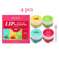 Blushimmer 4-flavor lip sleeping mask set with moisturizing, exfoliating lip care for soft, smooth lips overnight