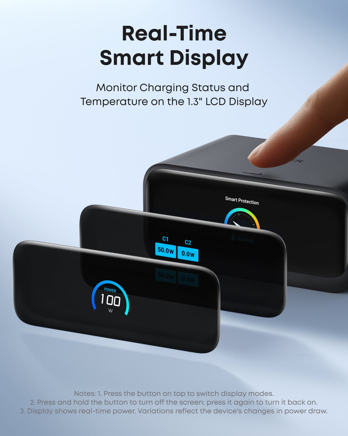 Anker Nano 7-in-1 100W charging station with multiple ports and sleek design for fast device charging.