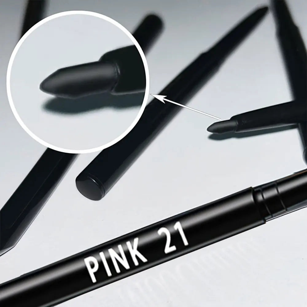Set of three waterproof black eyeliner pencils by Blushimmer, smudge-proof, long-lasting, ideal for beginner eye makeup application.