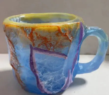 Resin Mineral Crystal Coffee Mugs
