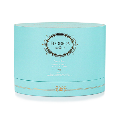 Spongellé Mystic Rose Floret diffuser with delicate rose flower design for home fragrance display