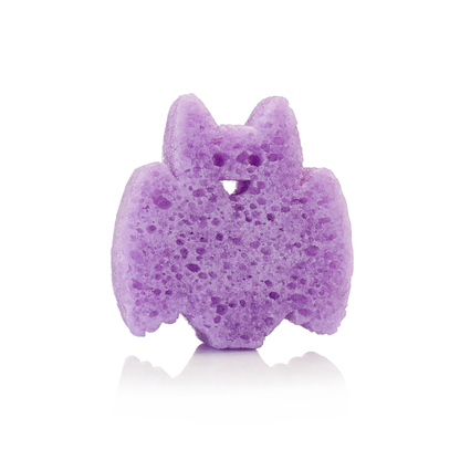 Spongellé Berry Bite Bat Boo Pals Buffer Body Wash Infused Buffer with berry-themed design and playful bat illustration