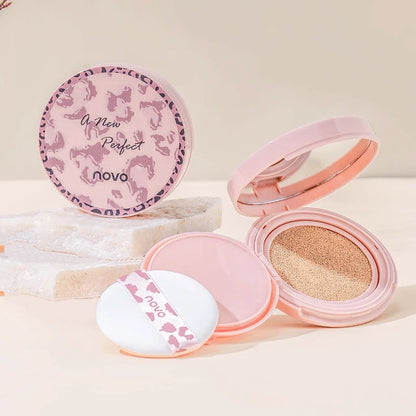 Blushimmer air cushion BB foundation and matte concealer set with natural finish and long-lasting coverage in a compact container.