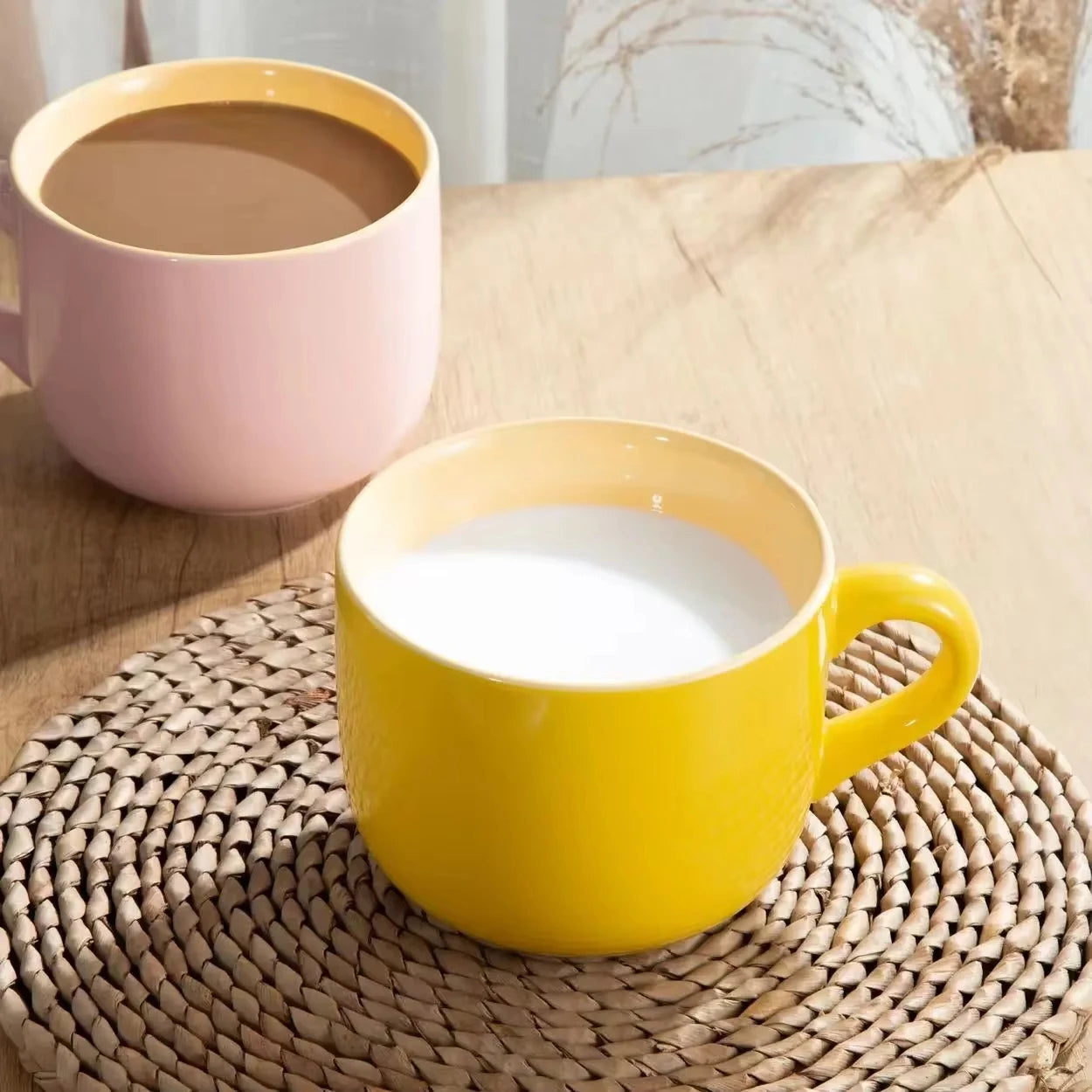 700ml Coffee Mug Ceramic Breakfast Oatmeal Milk Tea Cup Large Capacity Instant Noodles Bowl Novelty Gifts Best for Your Friends