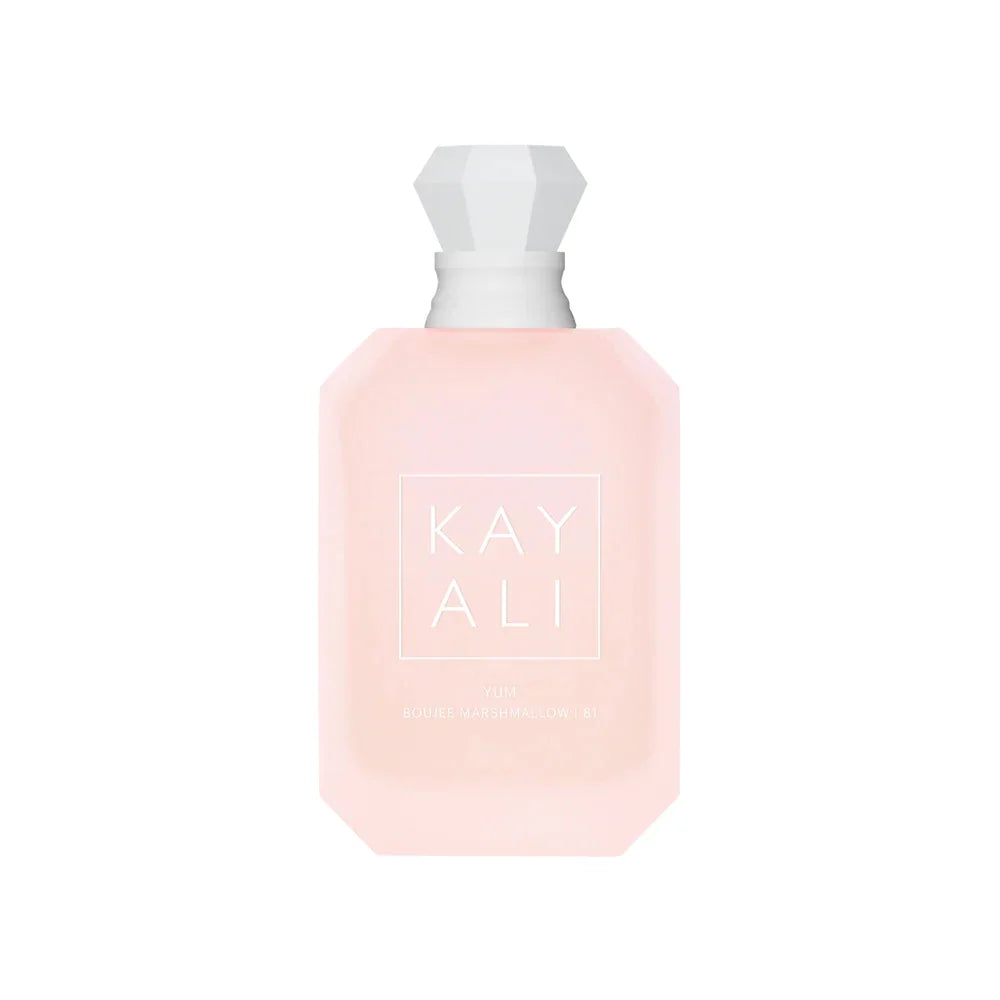 Blushimmer KAYALI Yum Boujee Marshmallow 81 Eau de Parfum Intense 100ml bottle, warm gourmand fragrance for women with floral notes.