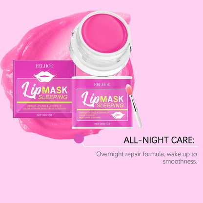 Blushimmer Eelhoe 30g plumping lip mask with moisturizing, anti-cracking, and brightening properties for hydrated, smooth lips.