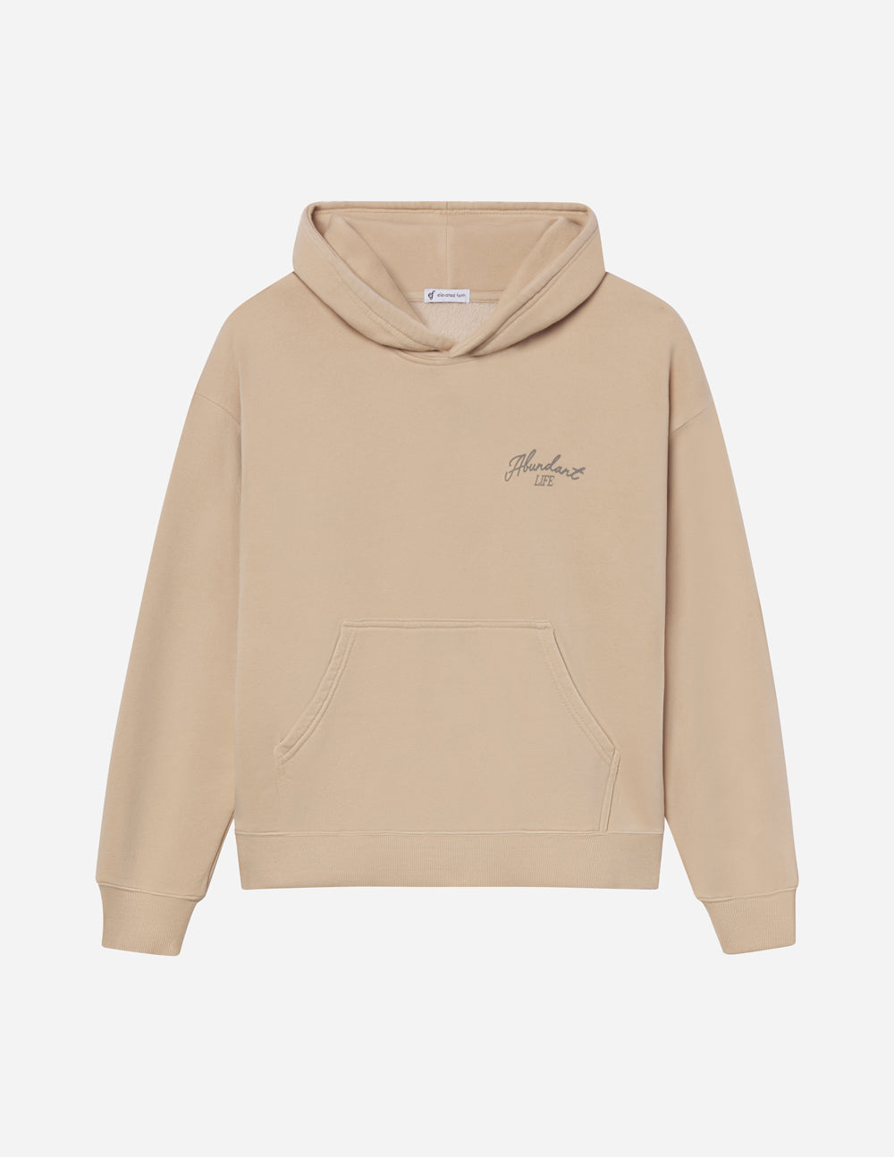 Unisex hoodie by Elevated Faith featuring the Abundant Life design, comfortable fit, and soft fabric in a casual style.