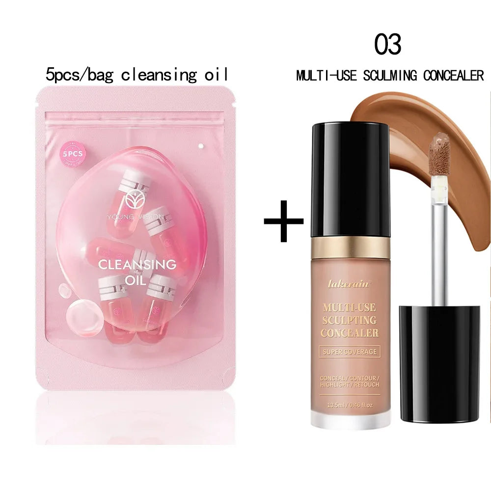 Blushimmer Lakerain waterproof concealer with high coverage and matte finish, suitable for acne scars and dark circles.
