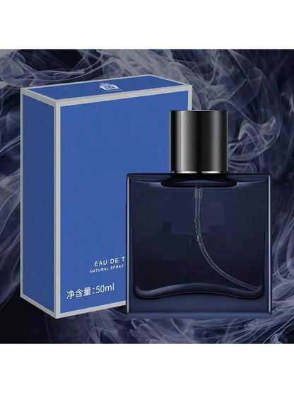 Blushimmer luxury men's cologne gift set with four 100ml floral and fruity perfume sprays in elegant packaging.