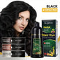 Hair Dye Shampoo 3 in 1 Black Dark Brown Hair Color Shampoo Gray Coverage Herbal Natural Plant Based Coloring Women Men