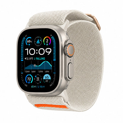 White titanium active stretch band by Robust, flexible fitness accessory for strength training and resistance exercises.