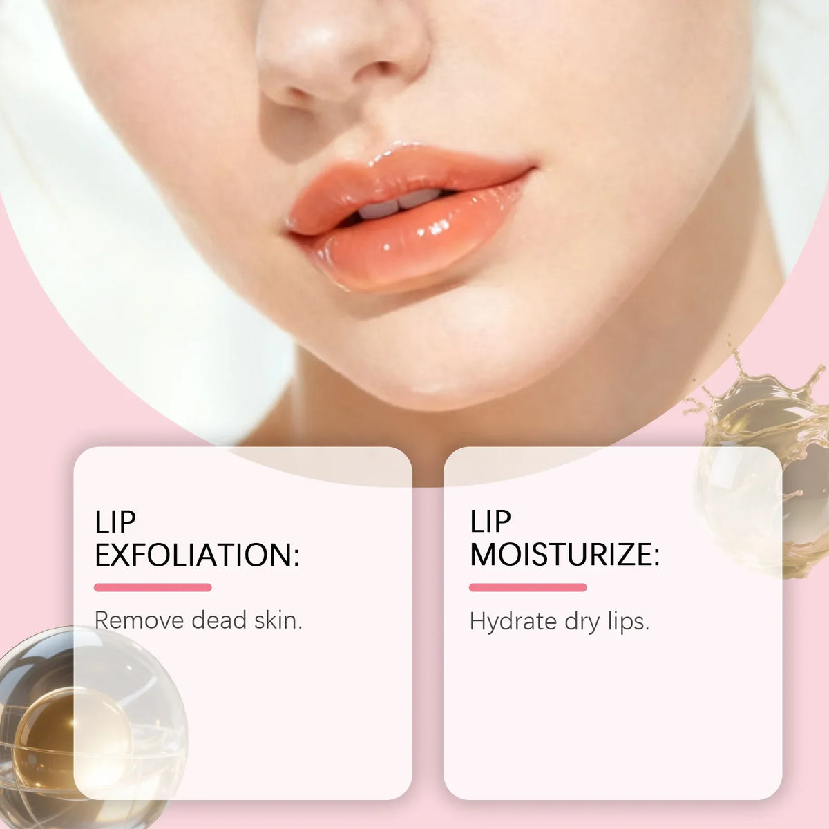 Blushimmer EELHOE Strawberry Lip Scrub with natural exfoliants for removing dead skin and moisturizing lips.