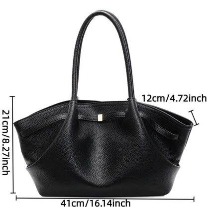 Luxury soft PU leather tote bag by Worldfone Direct Store, spacious women's crossbody bag for travel and commuting.