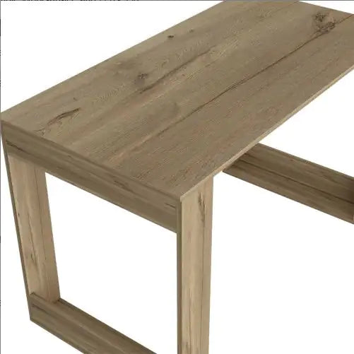 Computer Desk Albion With Ample Worksurface And Legs, Light Oak Finish