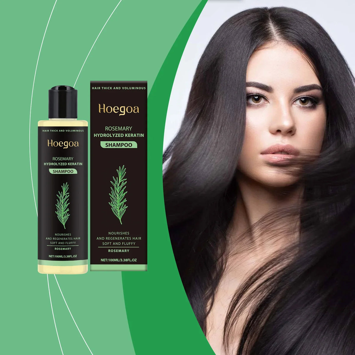 Thickening Shampoo Control Oil Boost Volume Strengthen Strands Reduce Breakage Nourishing Repairing Rosemary Hair Care Shampoo