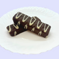 AmBari Nutrition chocolate almond wafer bars showing the layered bars with chocolate coating and almond pieces on top.