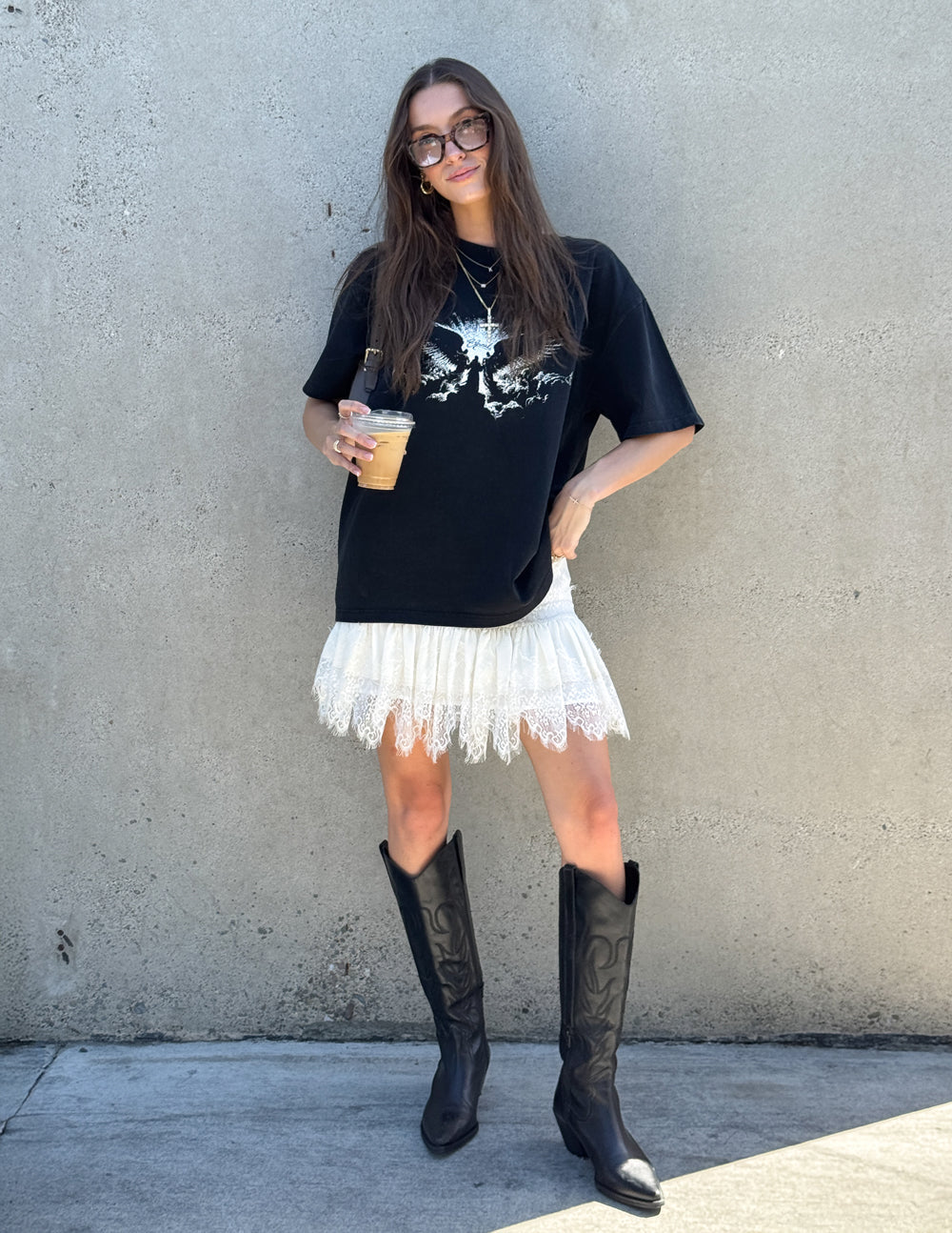 Elevated Faith Angels Heavyweight T-Shirt featuring a bold angel graphic and comfortable fit in a casual, stylish design.