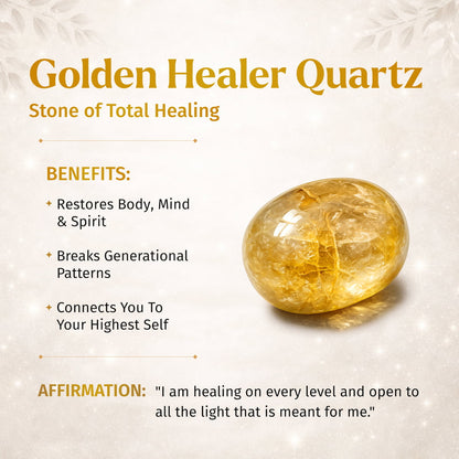 Golden Healer Quartz bracelet from Conscious Items featuring polished golden crystals on a delicate string.