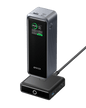 Anker Prime 27,650mAh power bank and 100W charging base showing sleek black design and multiple charging ports.