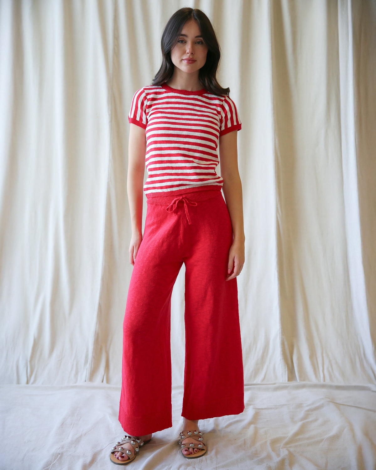Downeast Round Trip Pants, stylish casual pants with a relaxed fit, shown in a natural fabric with a comfortable waistband.