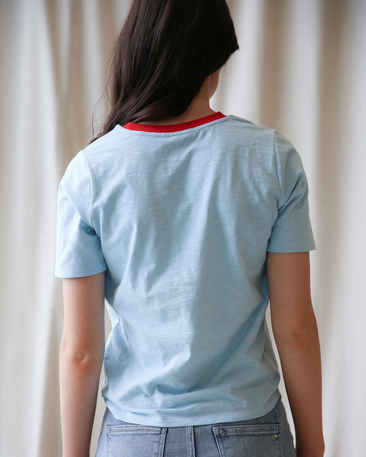 Downeast Sun Kissed Tee, a casual short-sleeve top in soft fabric with a sunny yellow color and relaxed fit.