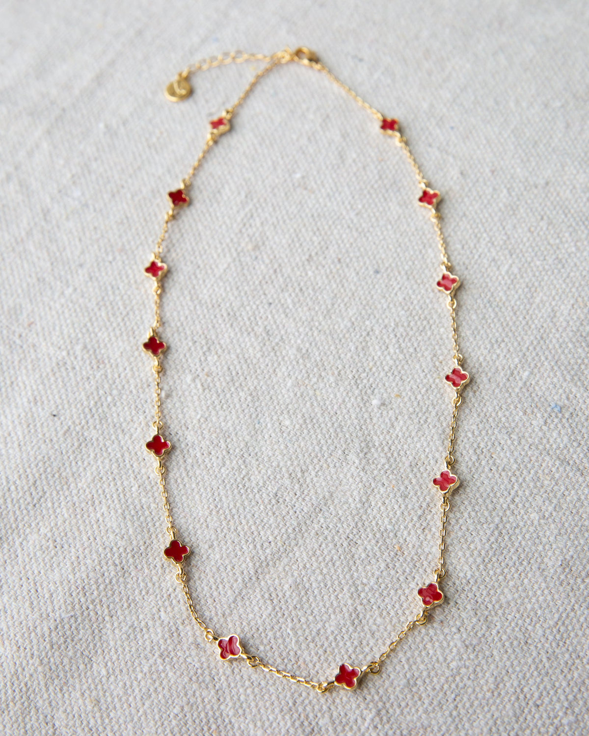 Downeast Lucky Me Necklace featuring a delicate chain with a small, engraved lucky charm pendant.