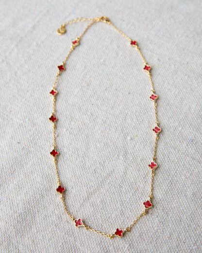 Downeast Lucky Me Necklace featuring a delicate chain with a small, engraved lucky charm pendant.