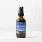 Blue Cohosh Root tincture bottle from WishGarden Herbs, featuring the product label and a blue background.