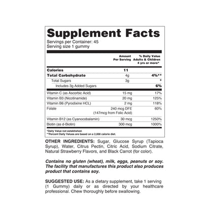 Tapioca B-Complex supplement from Your Label, shown in clear packaging with tapioca pearls and B-vitamin capsules inside.