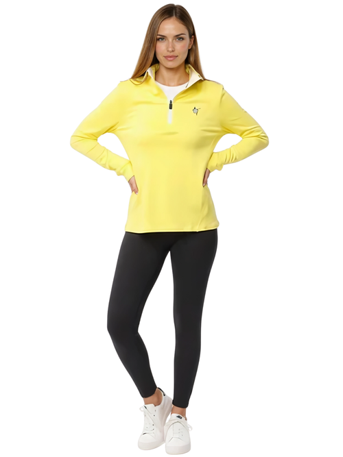 Women's White Water Life Bar Harbor quarter zip, soft fleece fabric, navy blue color, front zipper, casual outdoor style