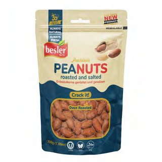 S101 Can Besler roasted peanuts snack in a 200g can, showing golden, salted peanuts ready to eat