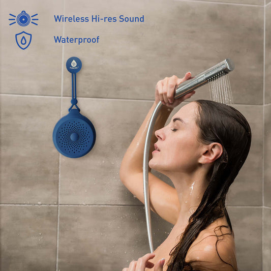 Pursonic waterproof wireless speaker delivering 360° hi-res sound, portable and ideal for outdoor or indoor use.