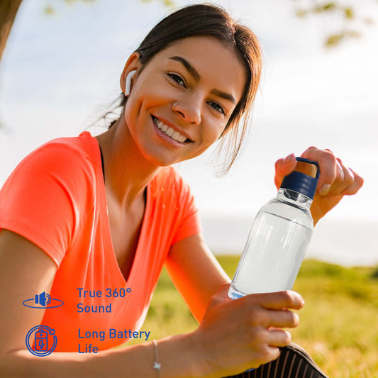 Pursonic wireless water bottle speaker and portable sound bundle, showing the sleek design of the 2-in-1 hydration and audio device.