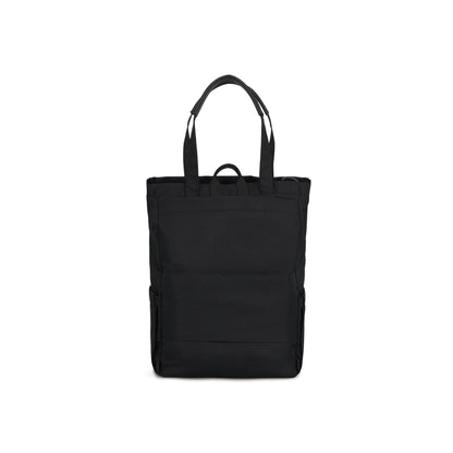 Black Madison convertible tote bag by Bugatti Collections with adjustable straps and spacious interior, stylish and versatile design.