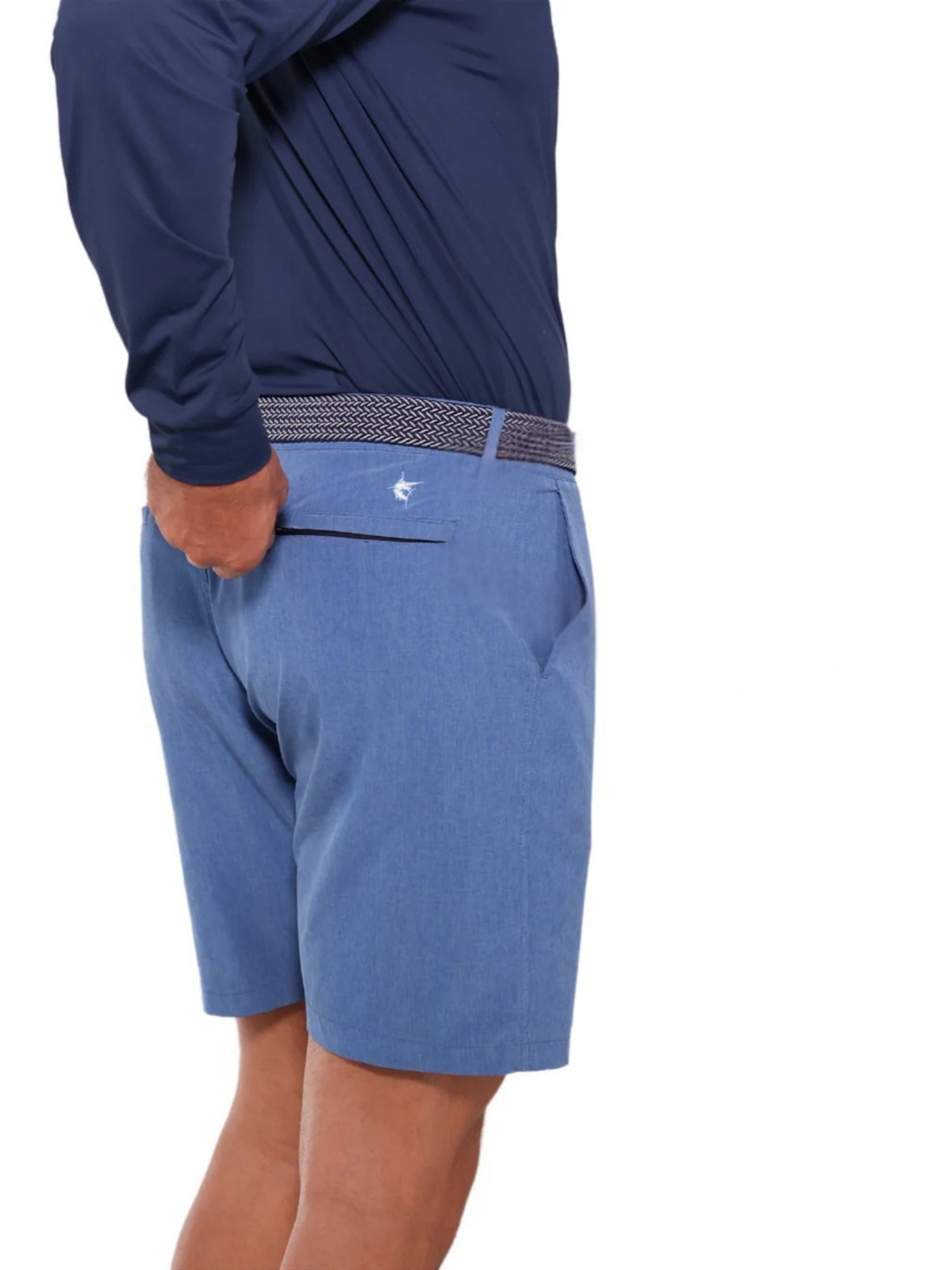White Water Life Bayport Lightweight Shorts with back zipper pocket, casual outdoor clothing for men.