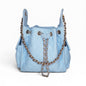 Small powder blue Bayshore Bucket by BEACH HAUS, featuring a stylish, casual design perfect for beach or outdoor use.