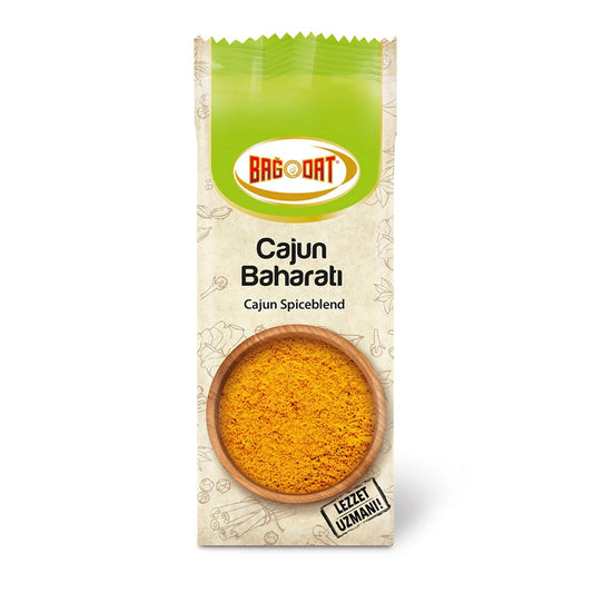 Bagdat Cajun Spiceblend by S101 in an 80g container, featuring a mix of Cajun spices and seasonings for flavorful cooking.