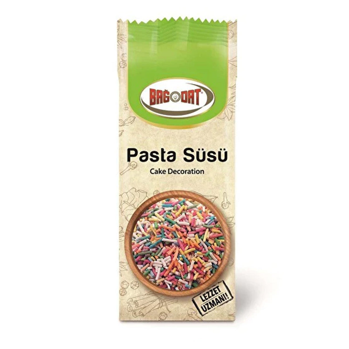 S101 Bagdat Cake Decoration 50g with mixed spices and seasonings for cake decorating and flavor enhancement.
