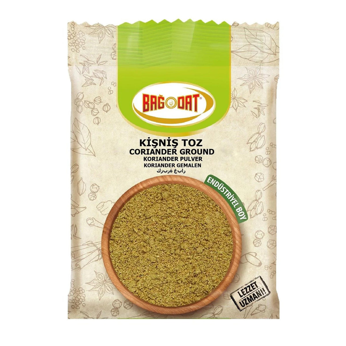 Ground coriander spice from Bagdat, 350g, by S101, shown in a clear image of the mixed spices and seasonings packaging.
