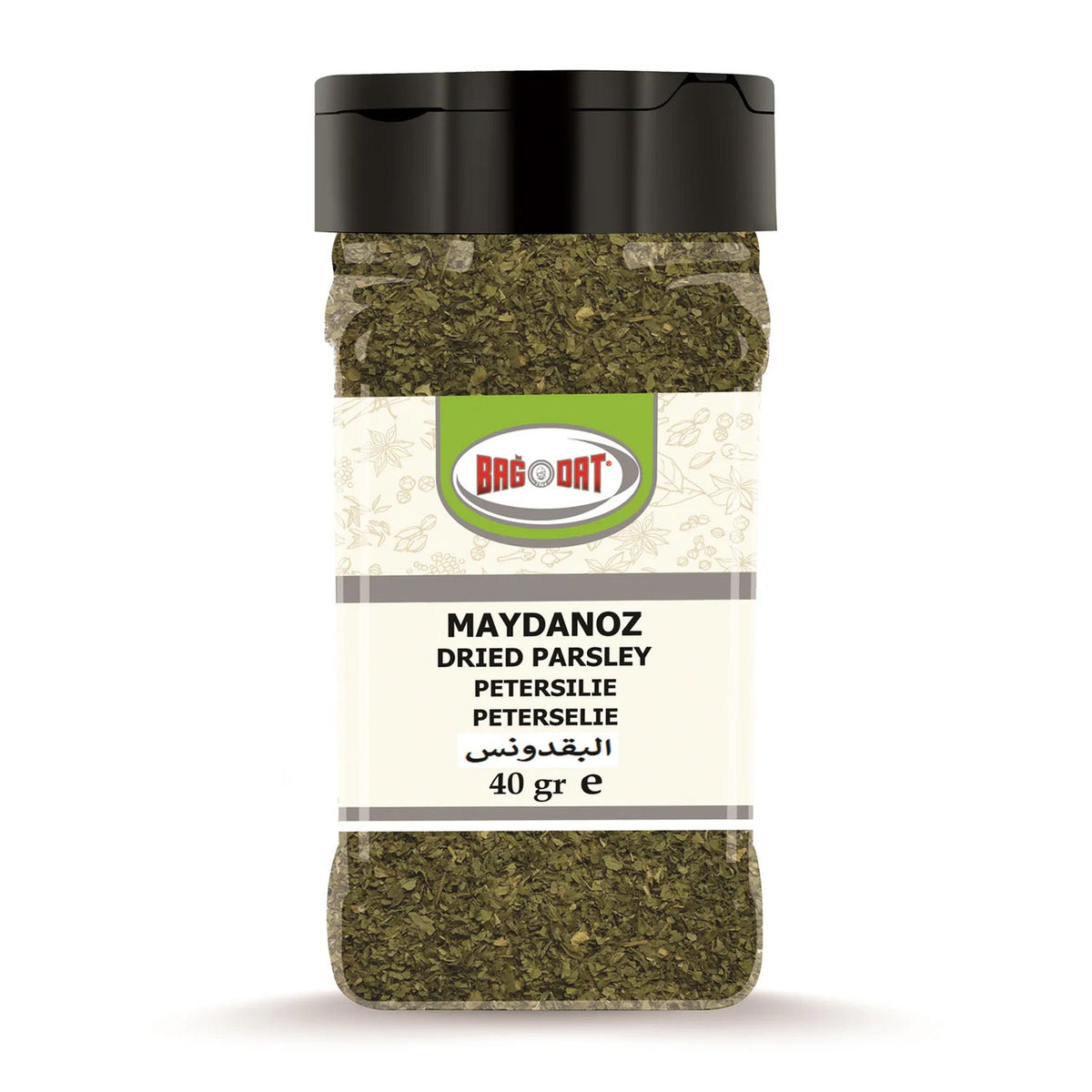 Dried parsley in a 40g bag from Bagdat, part of S101 mixed spices and seasonings, shown in a clear package.